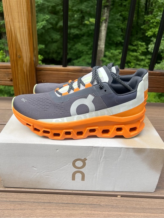 On Clouds Other - New Mens On Cloudstratus Running Shoes - Gray & Orange Sz 10